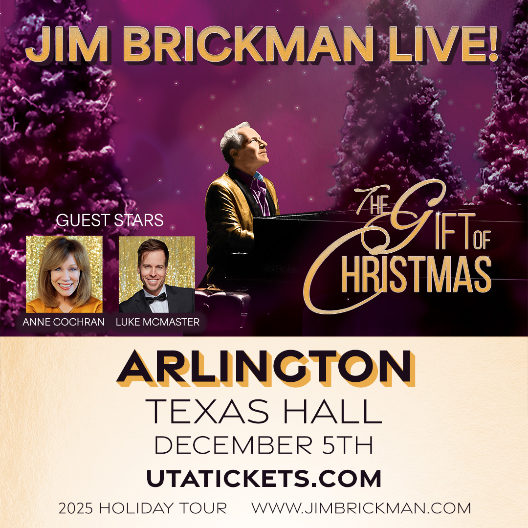 Jim Brickman live tour poster 2026 & 2027